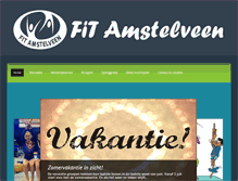 Tablet Screenshot of fit-amstelveen.nl